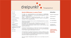 Desktop Screenshot of dreipunkt-therapiezentrum.de